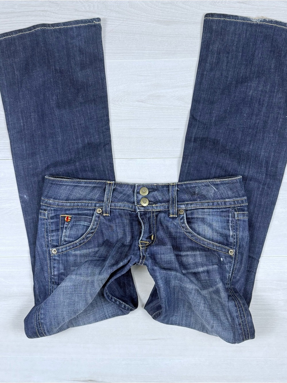 Y2K Hudson Women's low rise Boot Cut Dark Wash Denim
